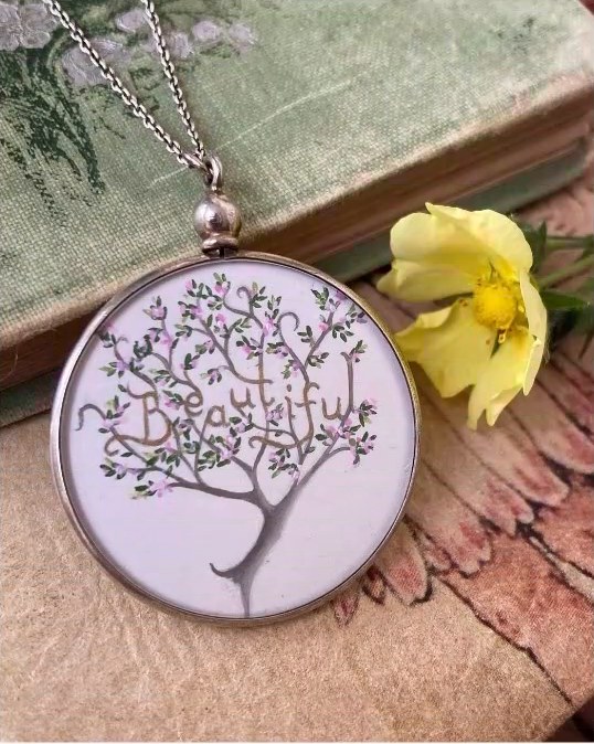 Beautiful. A tree in a vintage silver locket